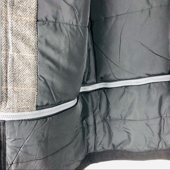 NWT Prana Grey black wool herringbone Caprise convertible jacket medium - Picture 10 of 14